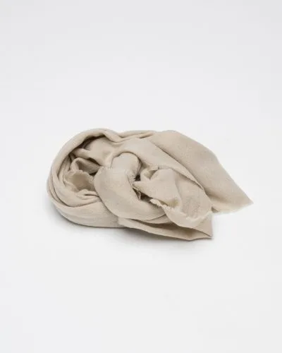 Skjerf 80x80 - Cashmere Lys Beige
