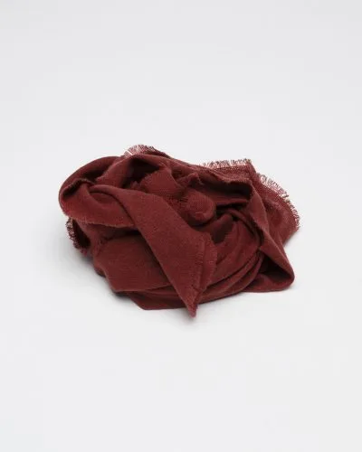 Skjerf 80x80 cm - Cashmere Rød