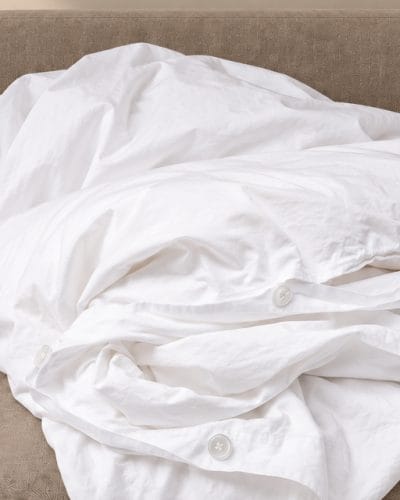 Dynetrekk Percale - Hvit