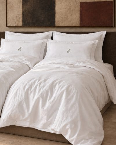 Dynetrekk Percale - Hvit