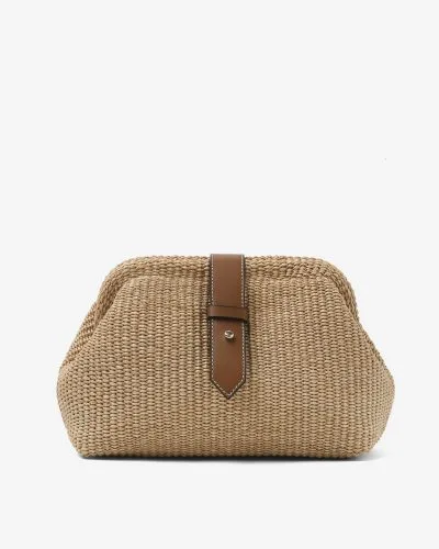 Clutch - Raffia Natur