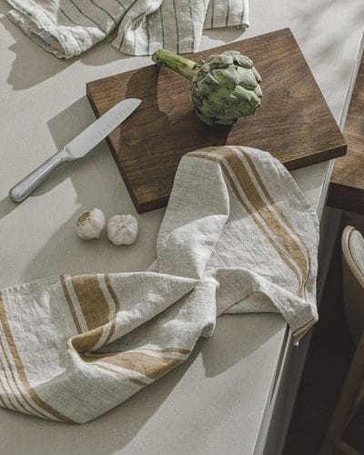 Kjøkkenhåndkle - Lin Sandy Stripe