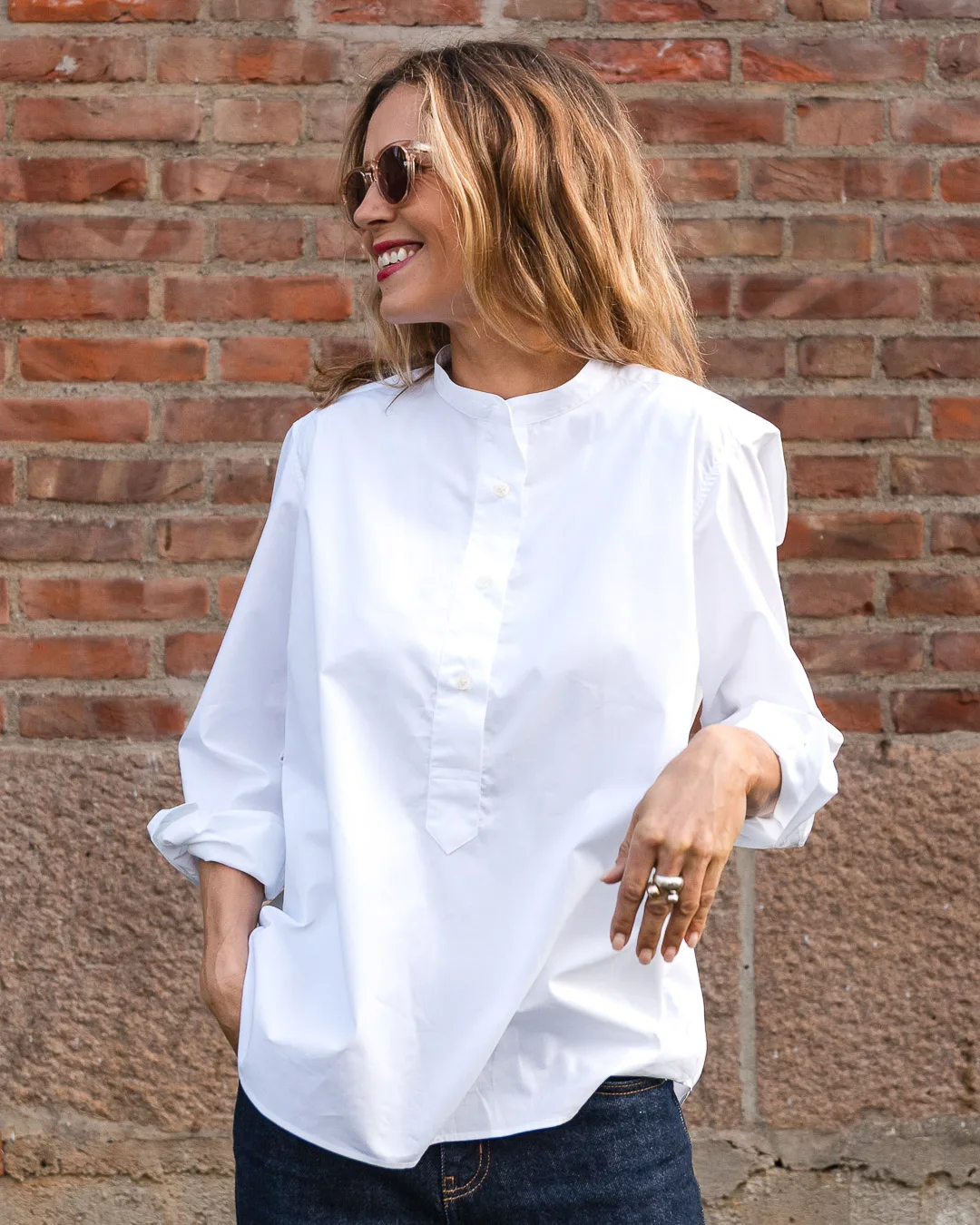 Salerno skjorte - Hvit Egyptisk Bomull - Bilde 2