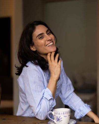 India Skjorte, Lyseblå Mix