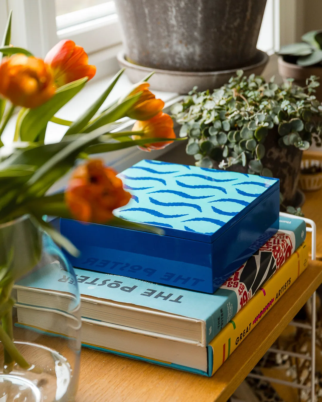 Lisa Corti Lakkboks Medium - Tiger Touch Blue - Bilde 2
