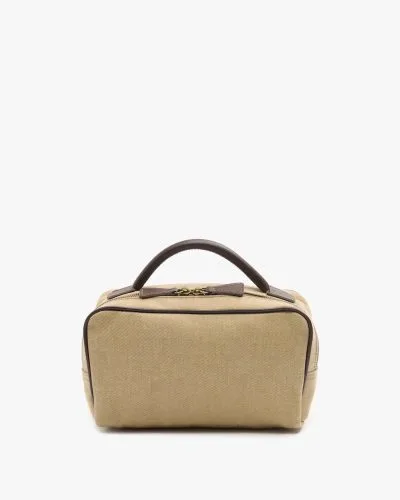 Toalettmappe Berkeley Eskimo - børstet bomull beige