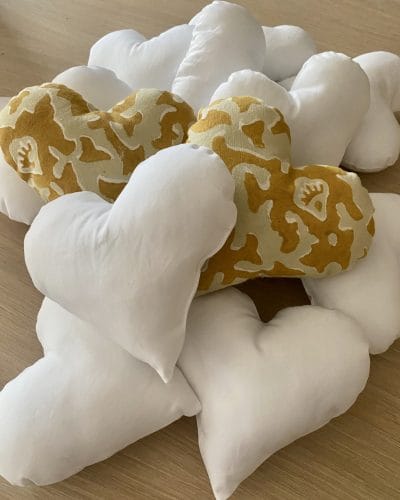 Hjerte fylt med lavendel