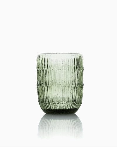 Håndblåst glass i grønn