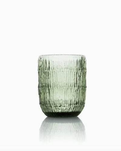 Håndblåst glass i grønn
