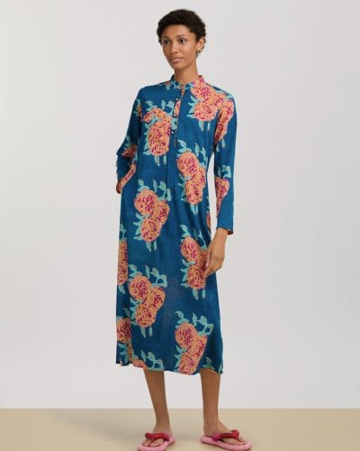 Lisa Corti kaftan – blomstermønstret