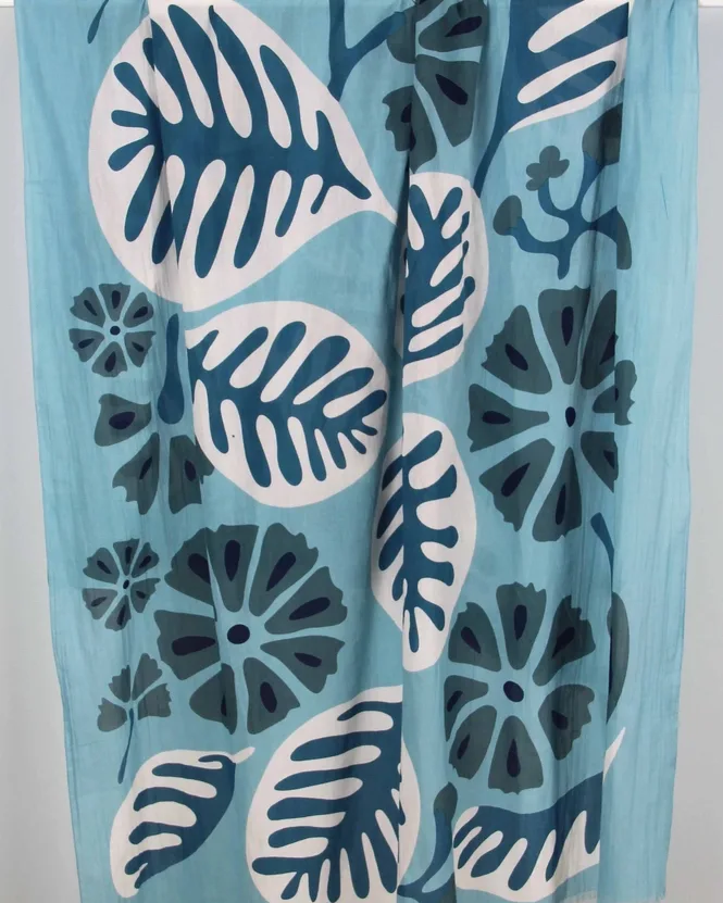 Foulard Equateur Blue - organisk bomull - Bilde 3