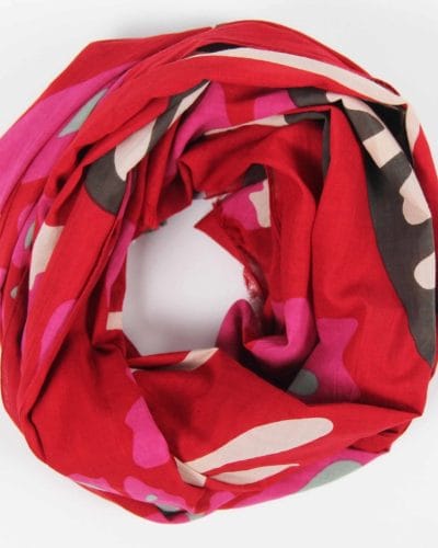 Foulard Equateur Red - organisk bomull