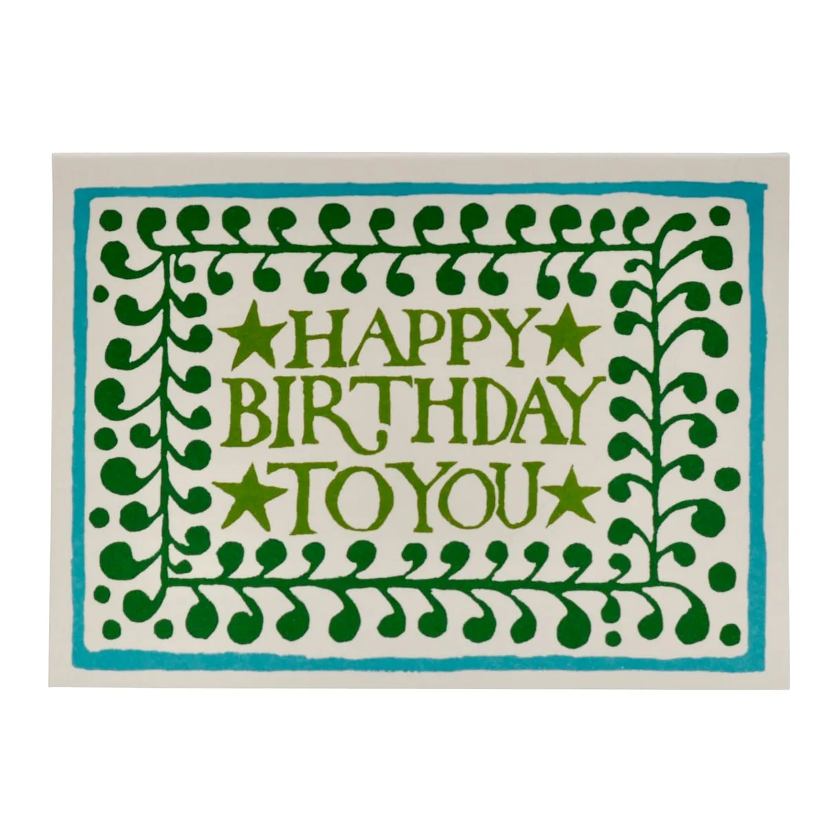 Kort Happy Birthday Grønt