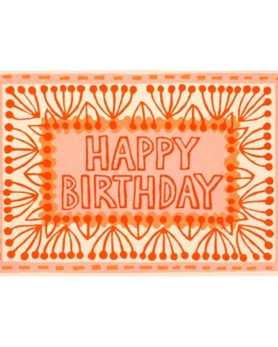 Kort Happy Birthday Neon